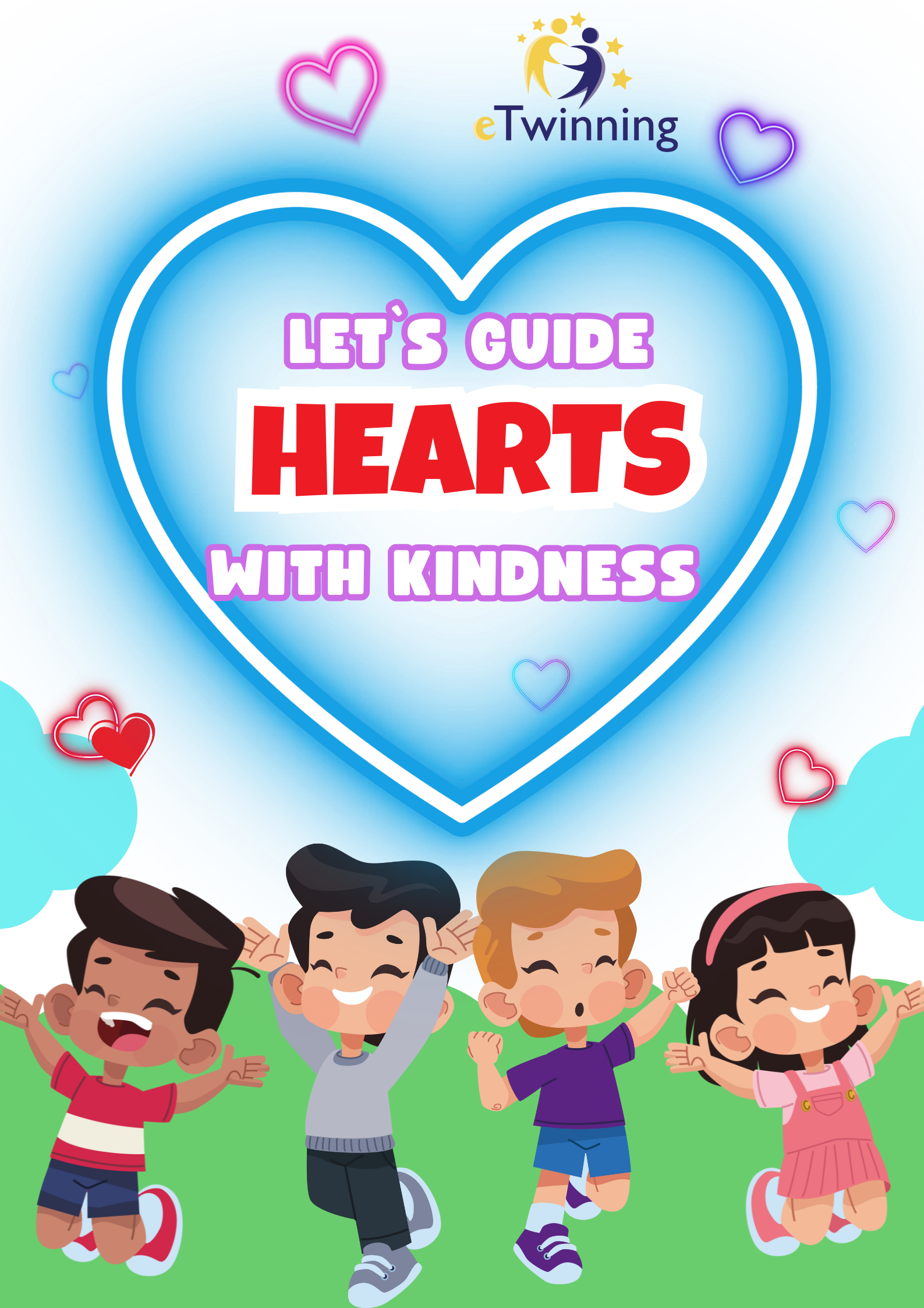 Let s guide hearts with kindness poster
